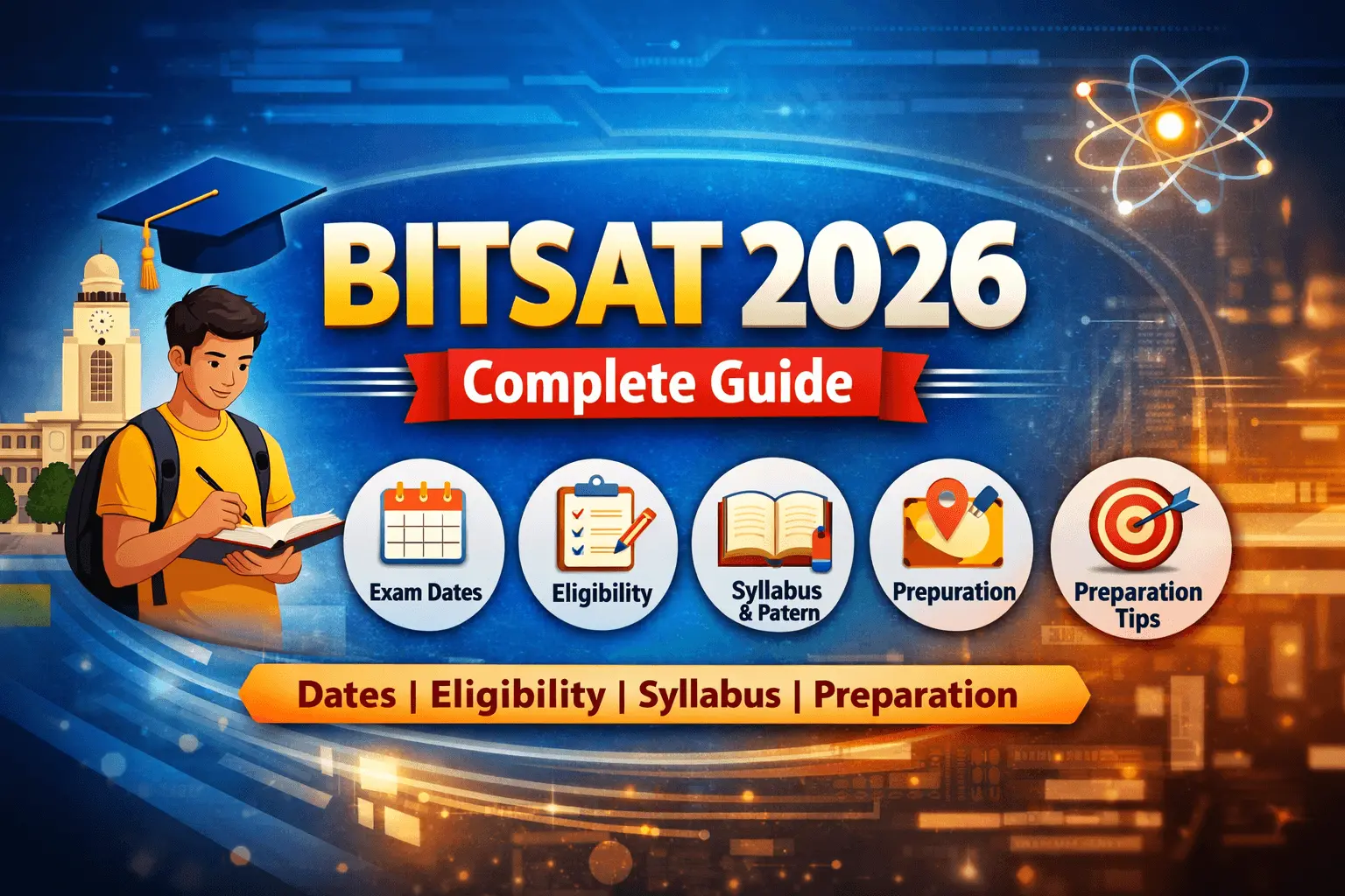 BITSAT 2026: Complete Guide to Exam Dates, Eligibility, Syllabus, Pattern & Preparation