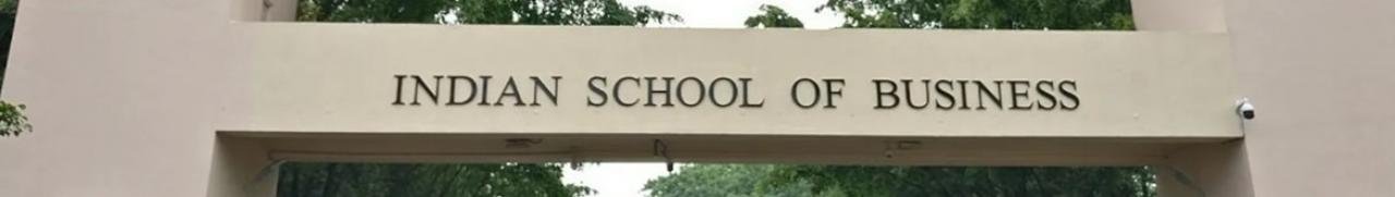 INDIAN SCHOOL OF BUSINESS HYDERABAD